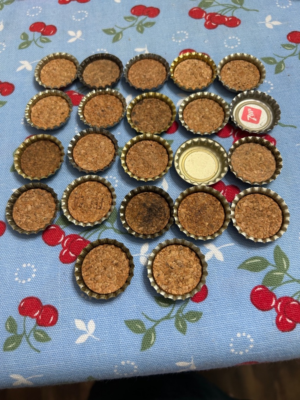 Vintage Soda Bottle Cork Cap Collection - Assorted Colors - Picture 4 of 6